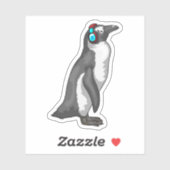 Penguin Music-hoofdtelefoon Sticker (Vel)