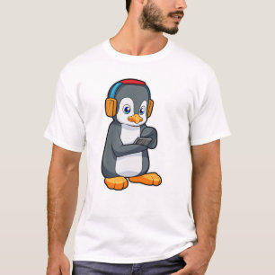 Penguin Music-hoofdtelefoon T-shirt