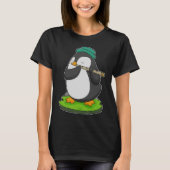 Penguin Musician Flute Music T-shirt (Voorkant)