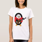 Penguin Musician Guitar T-shirt (Voorkant)