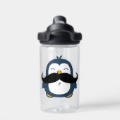 Penguin Mustache CamelBak Eddy Waterfles (Achterkant)