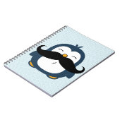 Penguin Mustache Trend Notitieboek (Linkerzijde)
