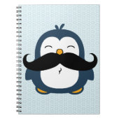 Penguin Mustache Trend Notitieboek (Voorkant)