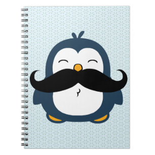 Penguin Mustache Trend Notitieboek