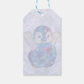 Penguin named Button Cadeaulabel (Achterkant)