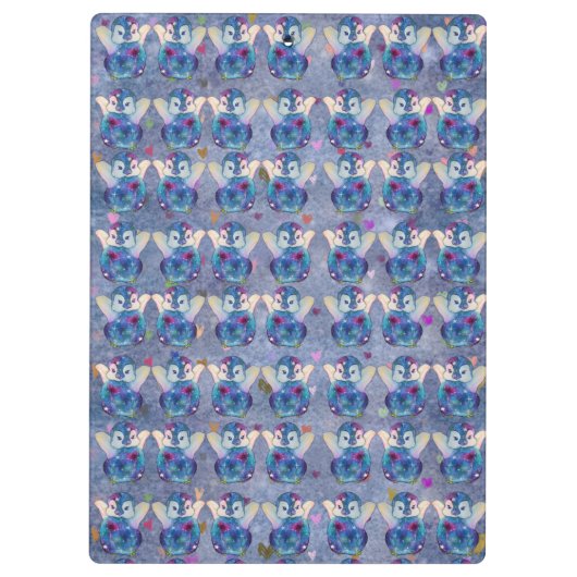 Penguin named Button Klembord (Achterkant)