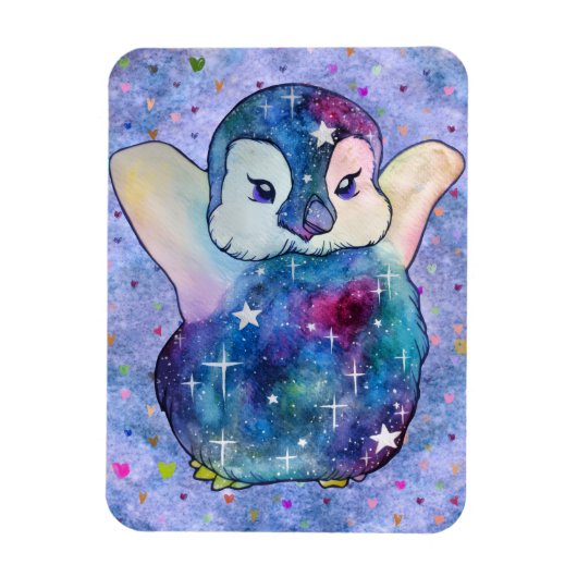 Penguin named Button Magneet (Verticaal)