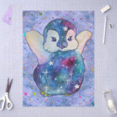 Penguin named Button Tissuepapier (Craft)