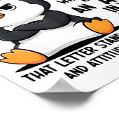 Penguin Never Argue With A Short Girl Named A Poster (Hoek)