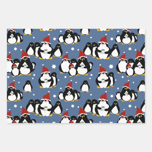 Penguin Nightcap Inpakpapier Vel (Voorkant 2)