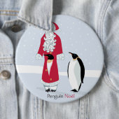 Penguin Noel Ronde Button 6,0 Cm (In situ)