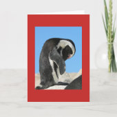 PENGUIN NOTE KAART (KERSTMIS) (Voorkant)