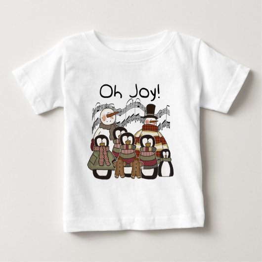 Penguin Oh Joy kerstshirts en cadeautjes (Voorkant)