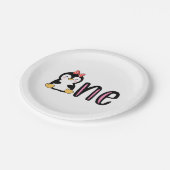 Penguin One 1st Birthday Papieren Bordje (Gekanteld)