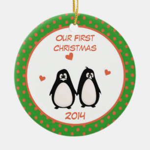 Penguin Ons eerste Ornament met Kerstmis