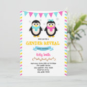 Penguin onthult uitnodiging voor feest (Staand voorkant)