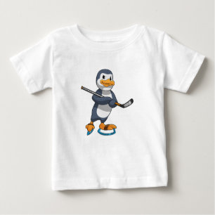 Penguin op Ice hockey met Ice hockey stick
