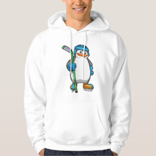 Penguin op Ice hockey met Ice hockey stick Hoodie