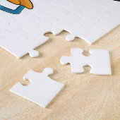 Penguin op Ice hockey met Ice hockey stick Legpuzzel (Zijkant)