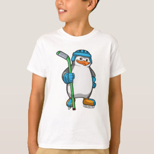 Penguin op Ice hockey met Ice hockey stick T-shirt