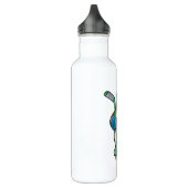 Penguin op Ice hockey met Ice hockey stick Waterfles (Links)