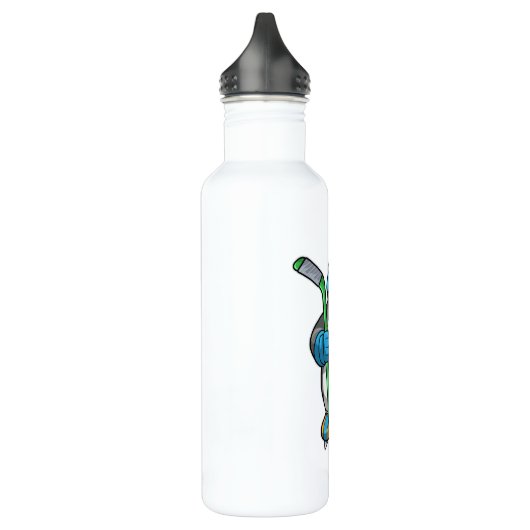 Penguin op Ice hockey met Ice hockey stick Waterfles (Links)