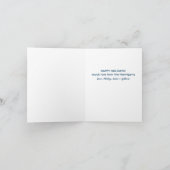 Penguin op Scooter Schattige Kerstmaat Feestdagen Kaart (Binnen)