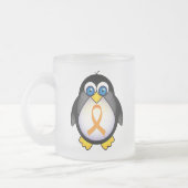 Penguin Oranje Ribbon of Awareness Gift Matglas Koffiemok (Links)