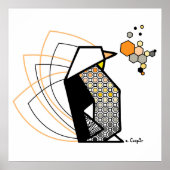Penguin origami poster (Voorkant)