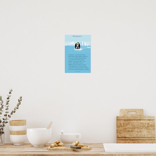 Penguin Original Poem Poster (Keuken)