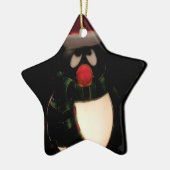 Penguin Ornaments - Green Reverse Keramisch Ornament (Links)