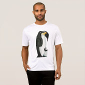 Penguin Ouder en Chick Bonding Art T-shirt (Voorkant volledig)