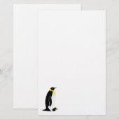 Penguin-ouder met zijn baby briefpapier (Voorkant / Achterkant)