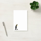 Penguin-ouder met zijn baby post-it® notes (Kantoor)