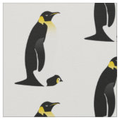 Penguin-ouder met zijn baby stof (Close Up)