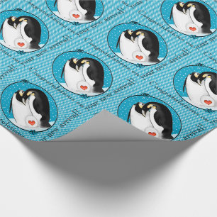 Penguin Ouders Gefeliciteerd Nieuwe Aankomst Cadeaupapier