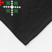 Penguin Overstimulated But Festive Ugly Christmas Fleece Deken (Hoek)