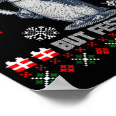 Penguin Overstimulated But Festive Ugly Christmas Poster (Hoek)