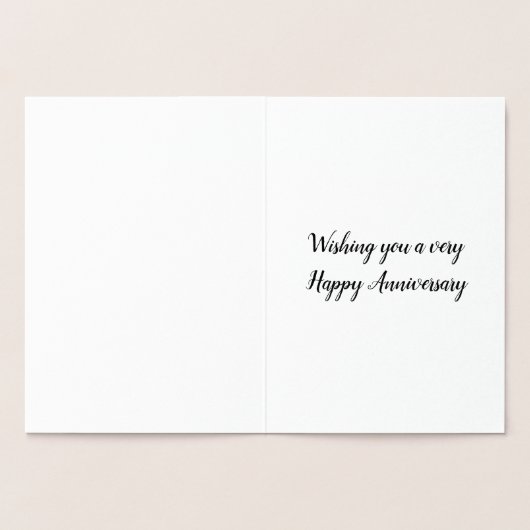 Penguin Paar Jubileum Kaart (Binnen)