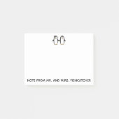 Penguin Pair personaliseren Post-it® Notes (Voorkant)
