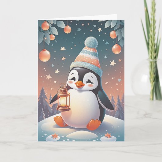 Penguin Pal Birthday Kaart (Voorkant)