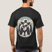 Penguin Pals: Arctic Huddle T - shirts (Achterkant)