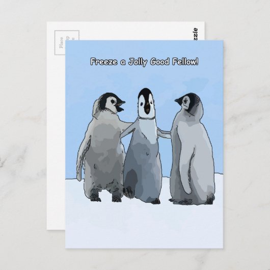 Penguin Pals Briefkaart (Voorkant / Achterkant)