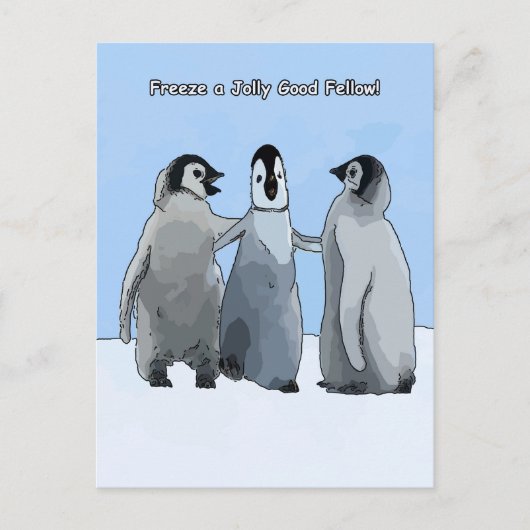Penguin Pals Briefkaart (Voorkant)