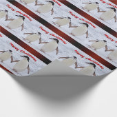 Penguin Pals Wrapping Paper - Kerstmis Cadeaupapier (Hoek)