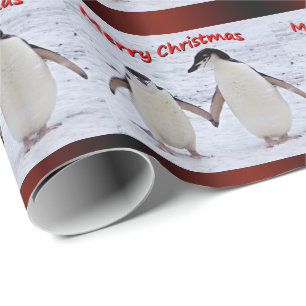 Penguin Pals Wrapping Paper - Kerstmis Cadeaupapier