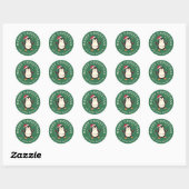 Penguin Parade Kerst stickers (Vel)