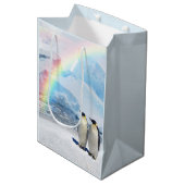 Penguin Paradise Medium Gift Bag Cadeauzakje (Voorkant Gekanteld)