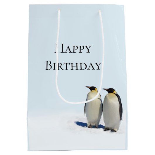 Penguin Paradise Medium Gift Bag Medium Cadeauzakje (Achterkant)
