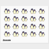 Penguin Paradise Ronde Sticker (Vel)